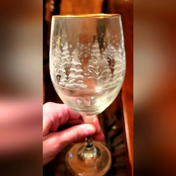 Vintage Arby's Frosted Glass, Winter Theme - Picture 2 of 2